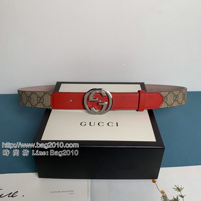 Gucci經典皮帶 古奇GGSupreme小牛皮腰帶 古奇2020早春新款  jjp1562